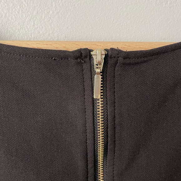 Y2K INSPIRED MISSGUIDED RIBBED BODYCON MINI PEEKABOO CHOKER DRESS US 12 - Picture 8 of 9